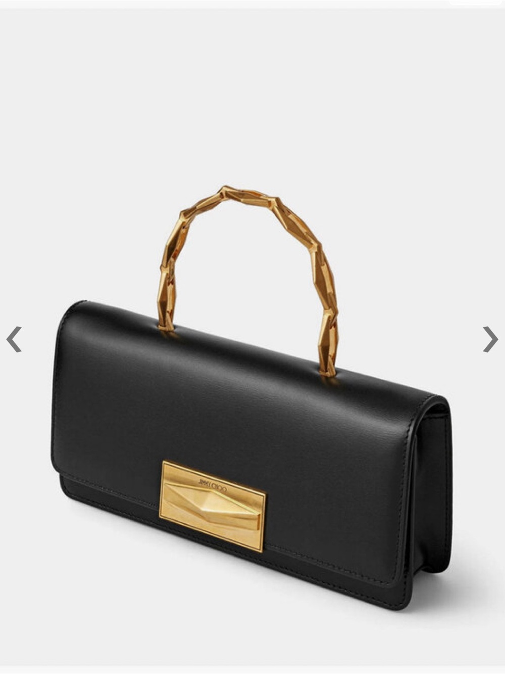 Jimmy Choo Diamond Chain Top Handle Bag in Calf Leather